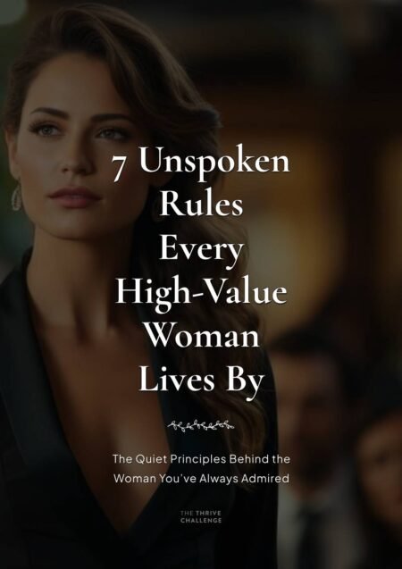 7 Unspoken Rules Every High-Value Woman Lives By