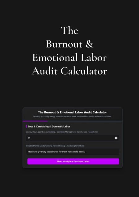 The Burnout & Emotional Labor Audit Calculator