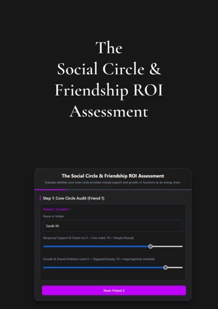 The Social Circle & Friendship ROI Assessment