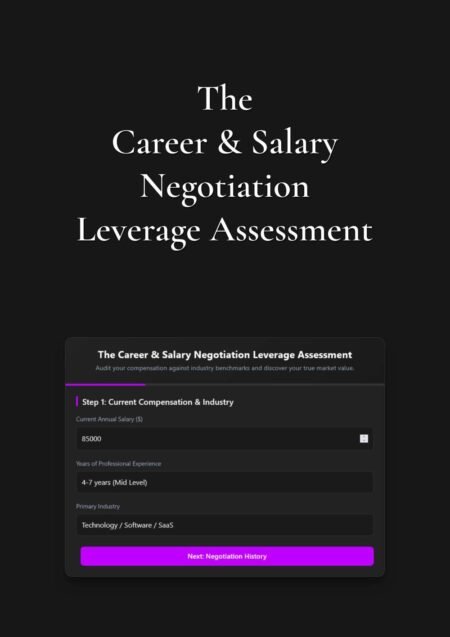 The Career & Salary Negotiation Leverage Assessment